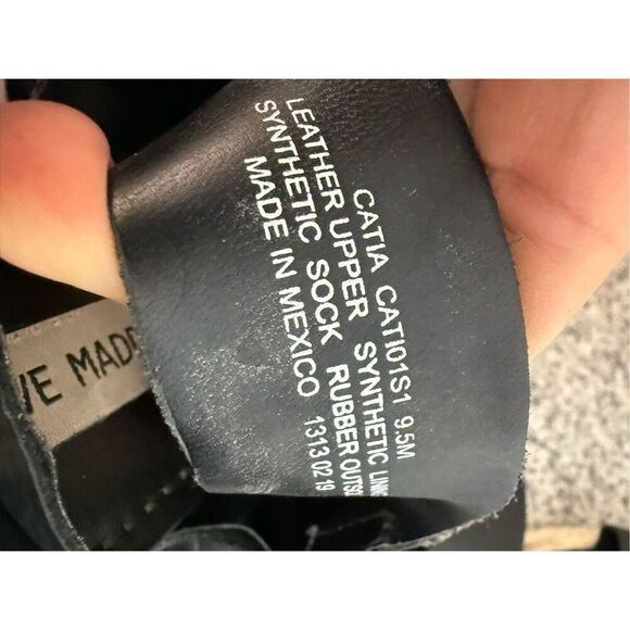 Steve Madden Women's Catia Wedge Sandal Black 9.5 - Picture 5 of 6